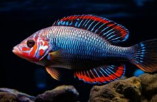 Рыба псевдотрофеус зебра: фото голубой и красной цихлиды